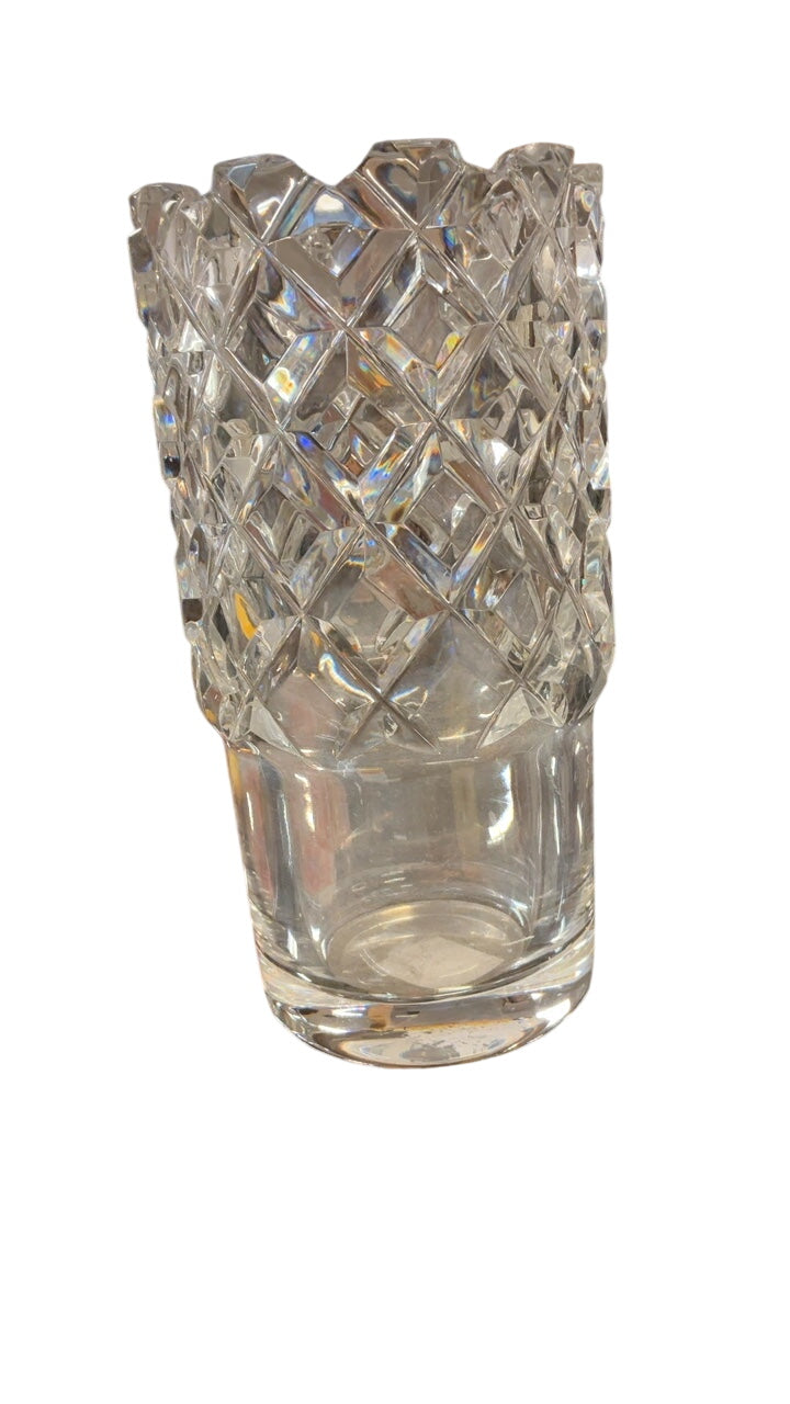 Orrefors "Sofiero" Pattern Crystal Vase