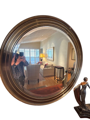 Beveled Round Mirror