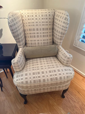 Pair Wingback Chairs