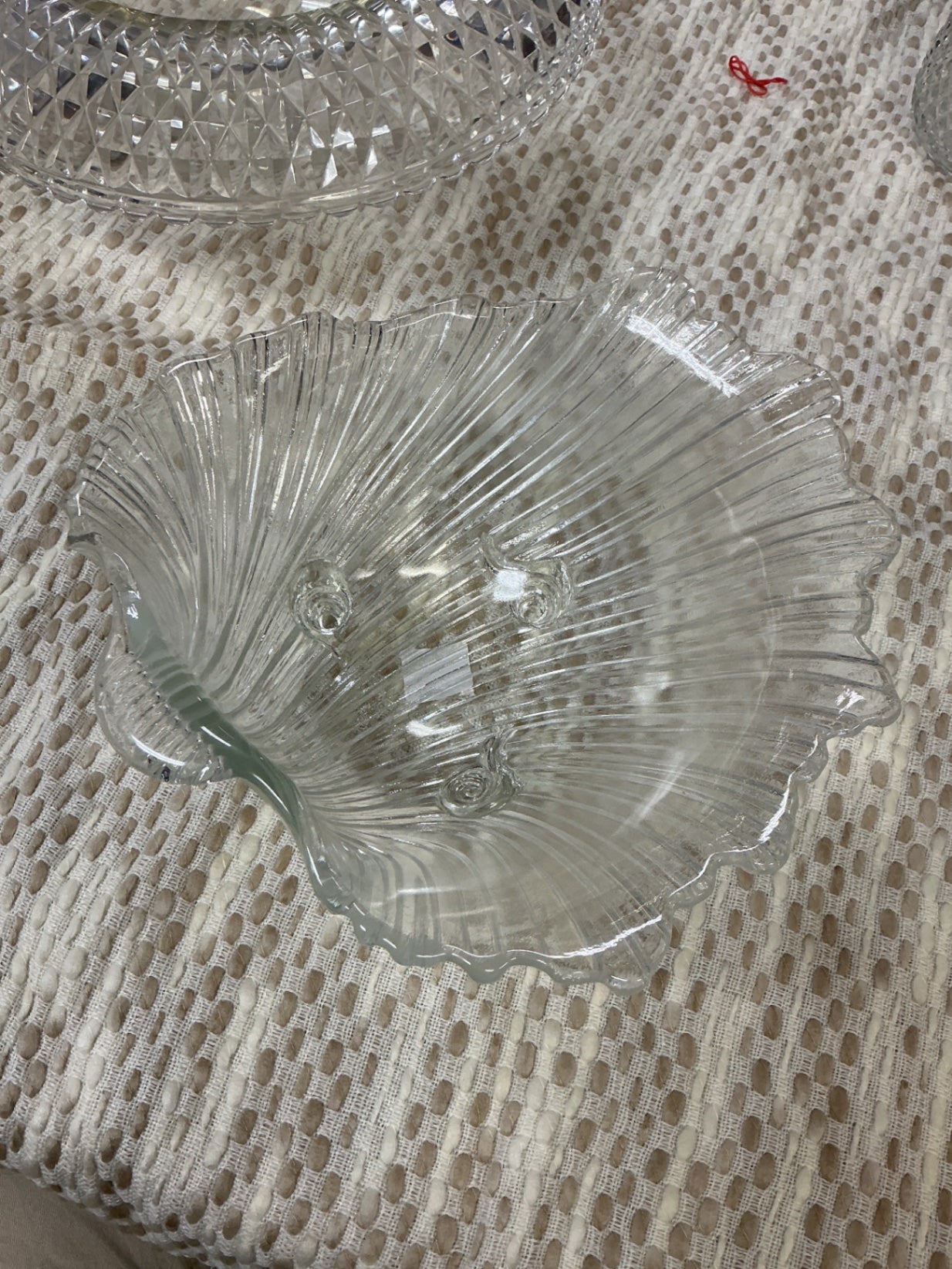 Large Glass Bowl Shell
