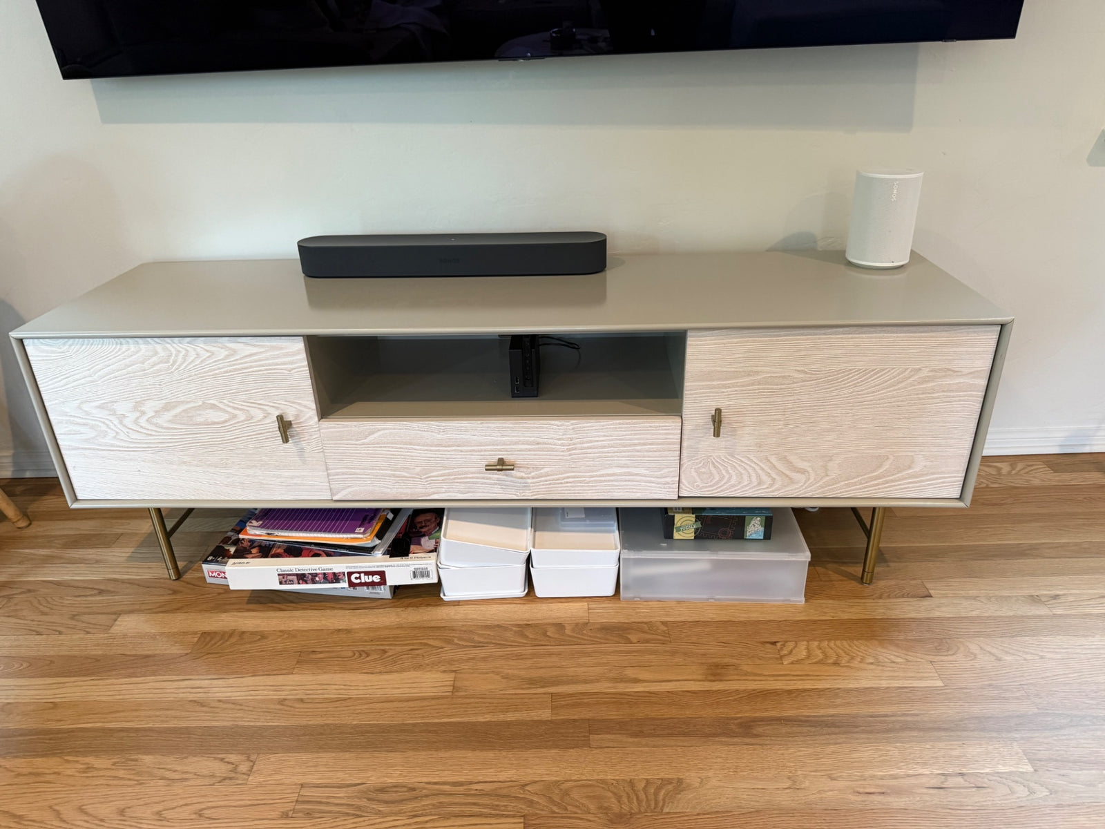 West Elm Modernist Wood & Lacquer Media Console