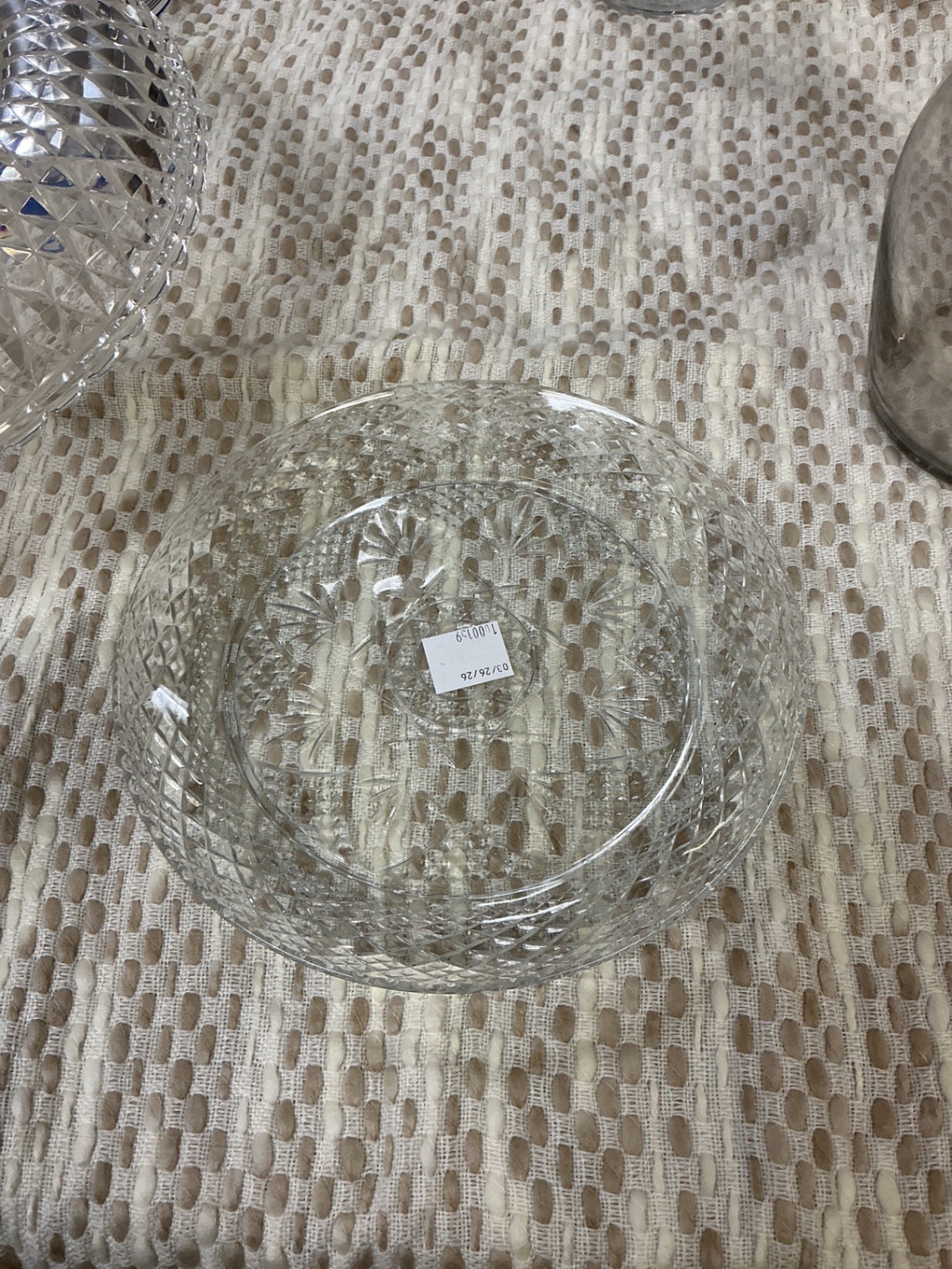 Glass Plates w/ Pattern