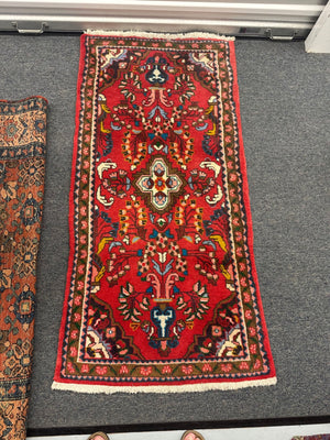 Persian Hamadan Wool Runner Rug  31x60