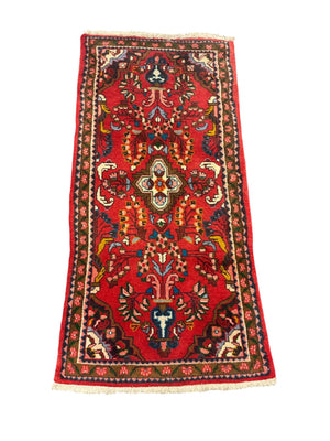 Persian Hamadan Wool Runner Rug  31x60