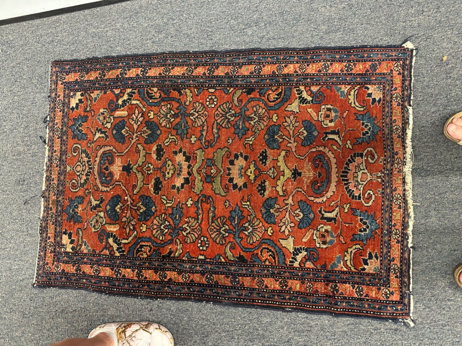 Persian Hamadan / Malayer Wool Pile Rug 48x33