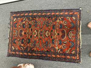 Persian Hamadan / Malayer Wool Pile Rug 48x33