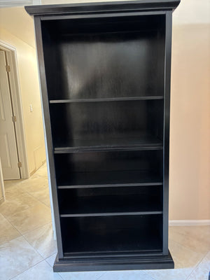 Tall black Bookscase