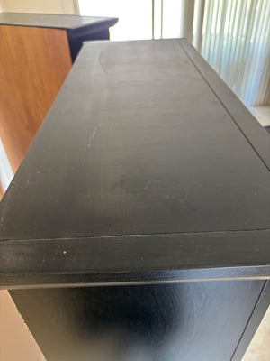 Tall black Bookscase