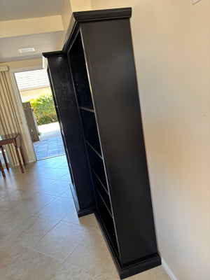 Tall black Bookscase