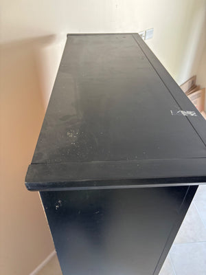 Tall black Bookscase