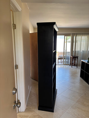 Tall black Bookscase