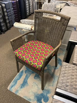 Indoor/Outdoor Wicker Chair with Cushion