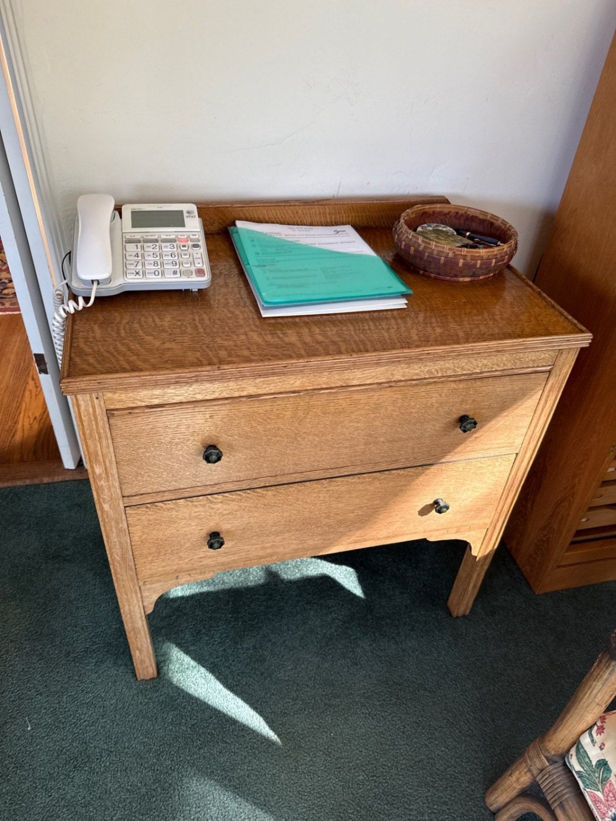Vintage Oak Chest Of Drawers