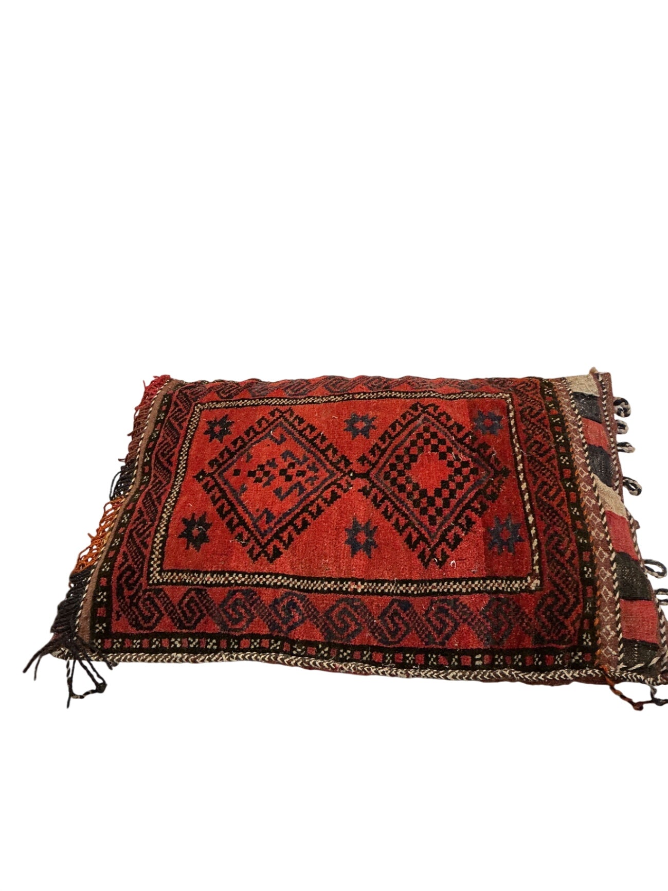 Vintage Kilim Rug Pillow 28 x 19 Red