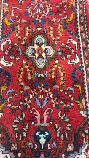 Persian Hamadan Wool Runner Rug  31x60