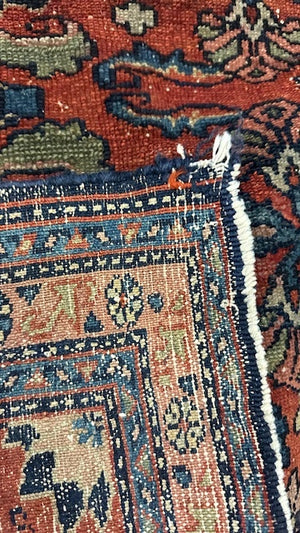 Persian Hamadan / Malayer Wool Pile Rug 48x33