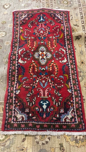 Persian Hamadan Wool Runner Rug  31x60