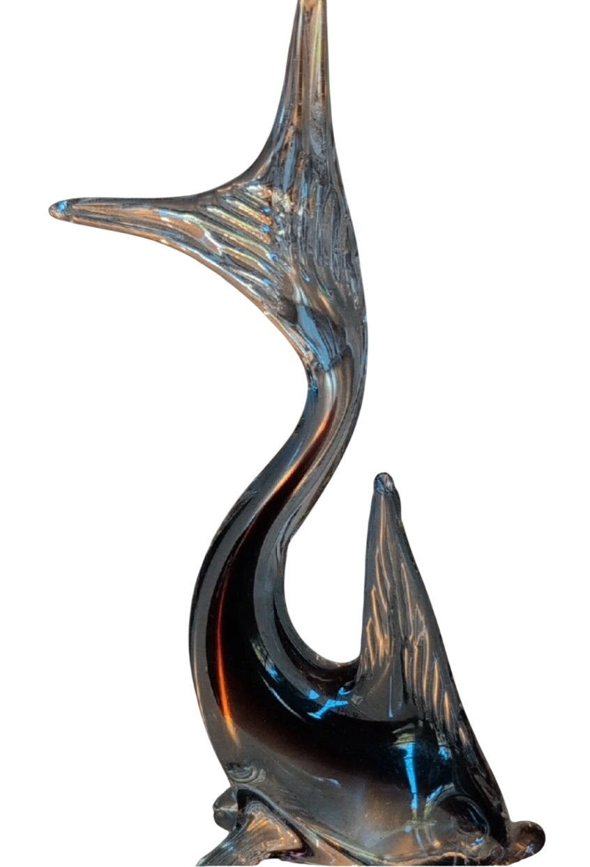Formia Vetri De Murano Dolphin Figurine- Made In Italy