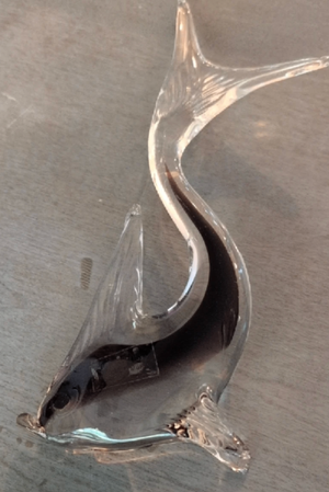 Formia Vetri De Murano Dolphin Figurine- Made In Italy