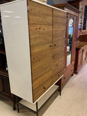 West Elm Reclaimed Wood Tall Media Cabinet