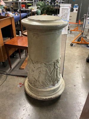 Composite Muse Pedestal On Wheels