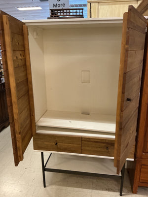 West Elm Reclaimed Wood Tall Media Cabinet