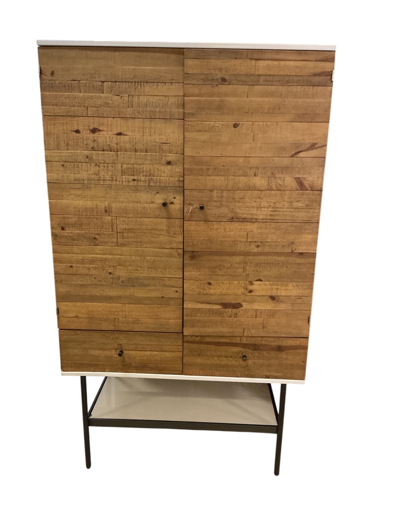 West Elm Reclaimed Wood Tall Media Cabinet