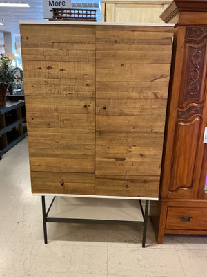 West Elm Reclaimed Wood Tall Media Cabinet