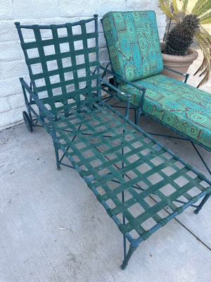 Vintage Brown Jordan Strap Chaise Lounge