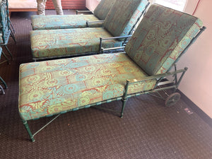 Vintage Brown Jordan Strap Chaise Lounge