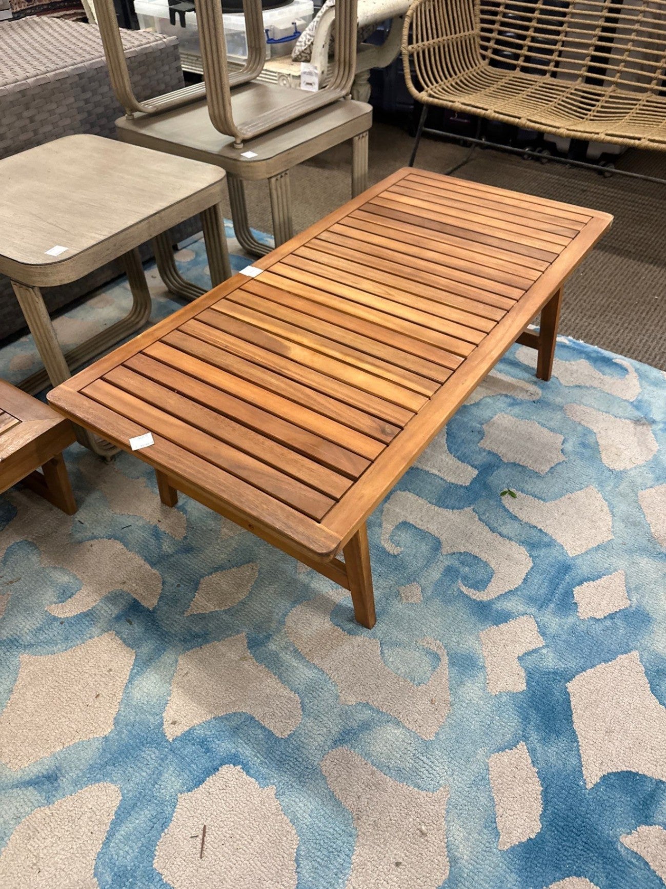Modway Teak Patio Coffee Table