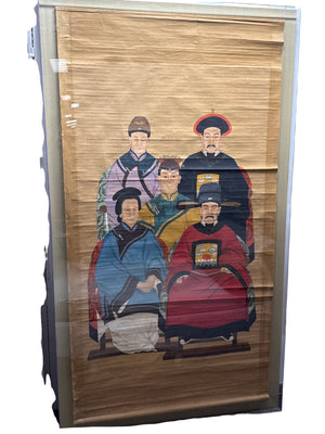 Chinese family ancestor portrait