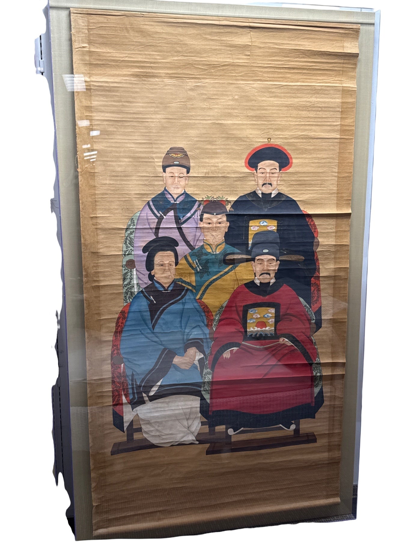 Chinese family ancestor portrait