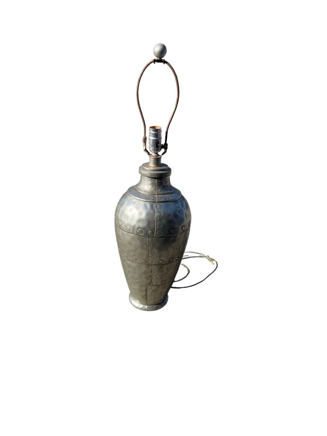 Postmodern Galvanized Aluminum Metal Aviator Plane Style Table Lamp