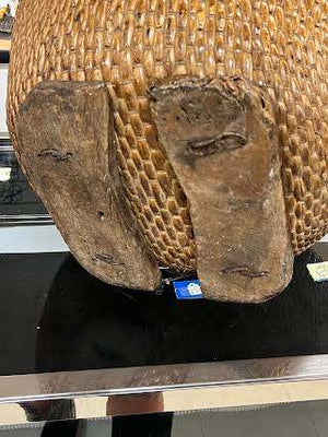Early Chinese Market/Utility Basket 7.5" x 20.5" x 14.5"