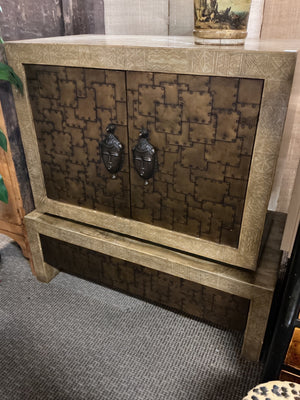 Maitland Smith polynesian Style TV Cabinet