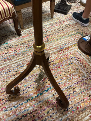 Mahogany Floor Lamp With Shade