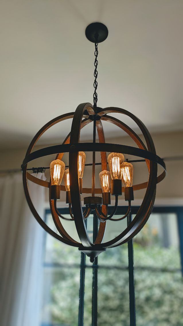 6-LightRustic Chandelier.