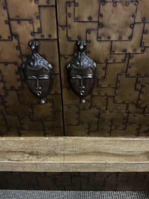 Maitland Smith polynesian Style TV Cabinet