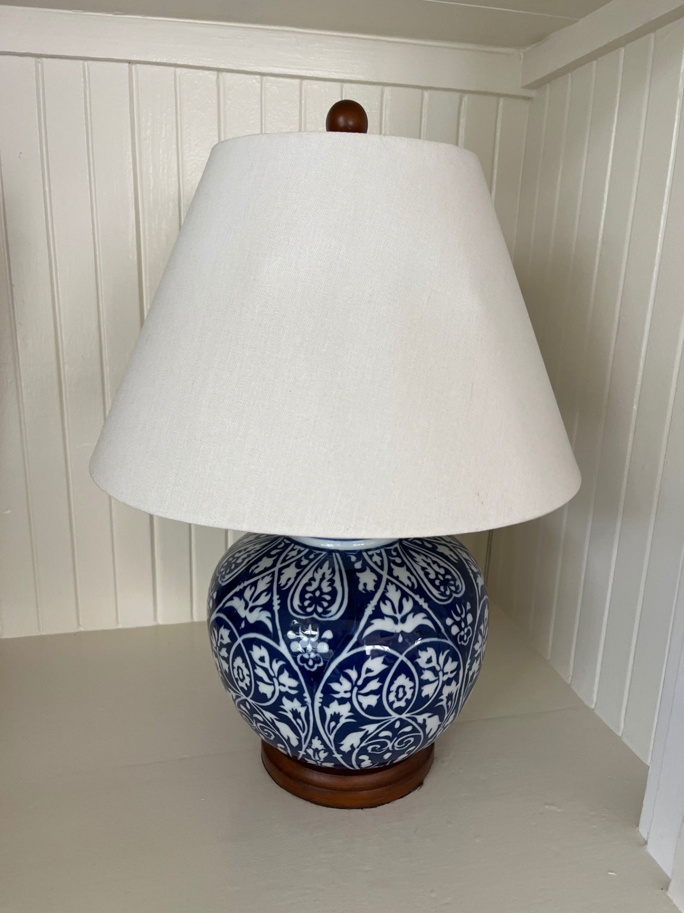 Blue & White Table Lamps (pair)
