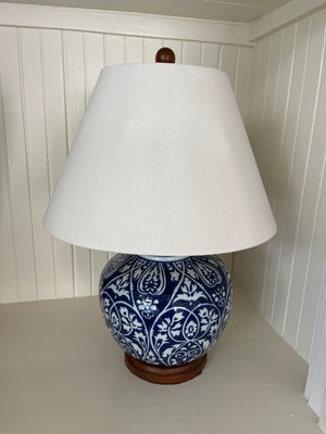 Blue & White Table Lamps (pair)