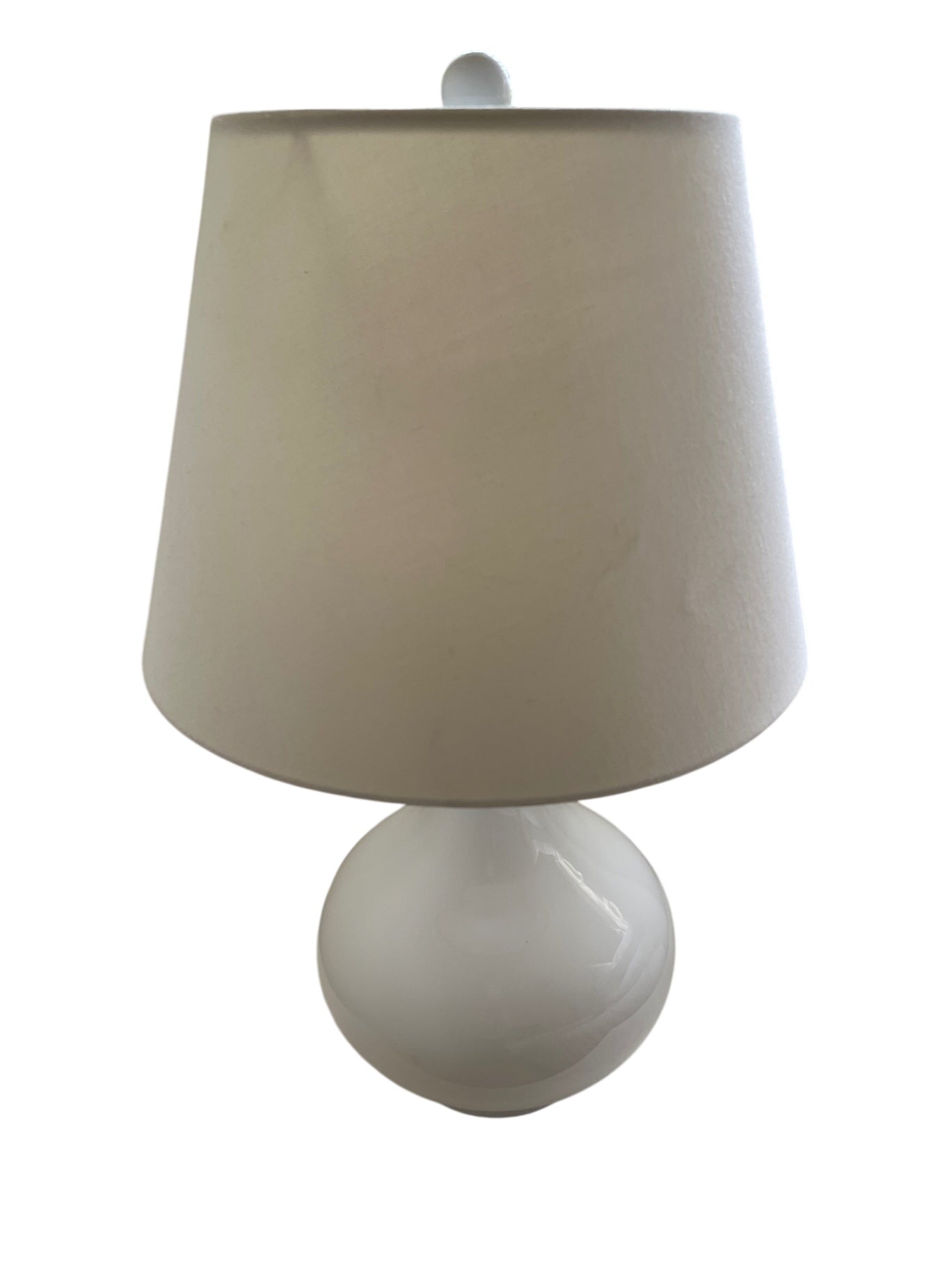 White Ceramic Table Lamps (pair)