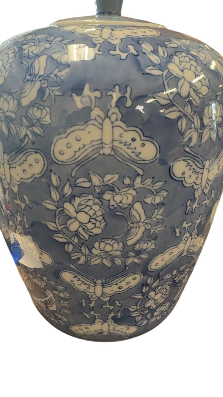 Blue & White Ginger Jar Vase