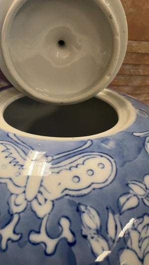 Blue & White Ginger Jar Vase