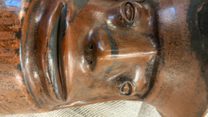 Vintage Polynesian Tiki Head Sculpture
