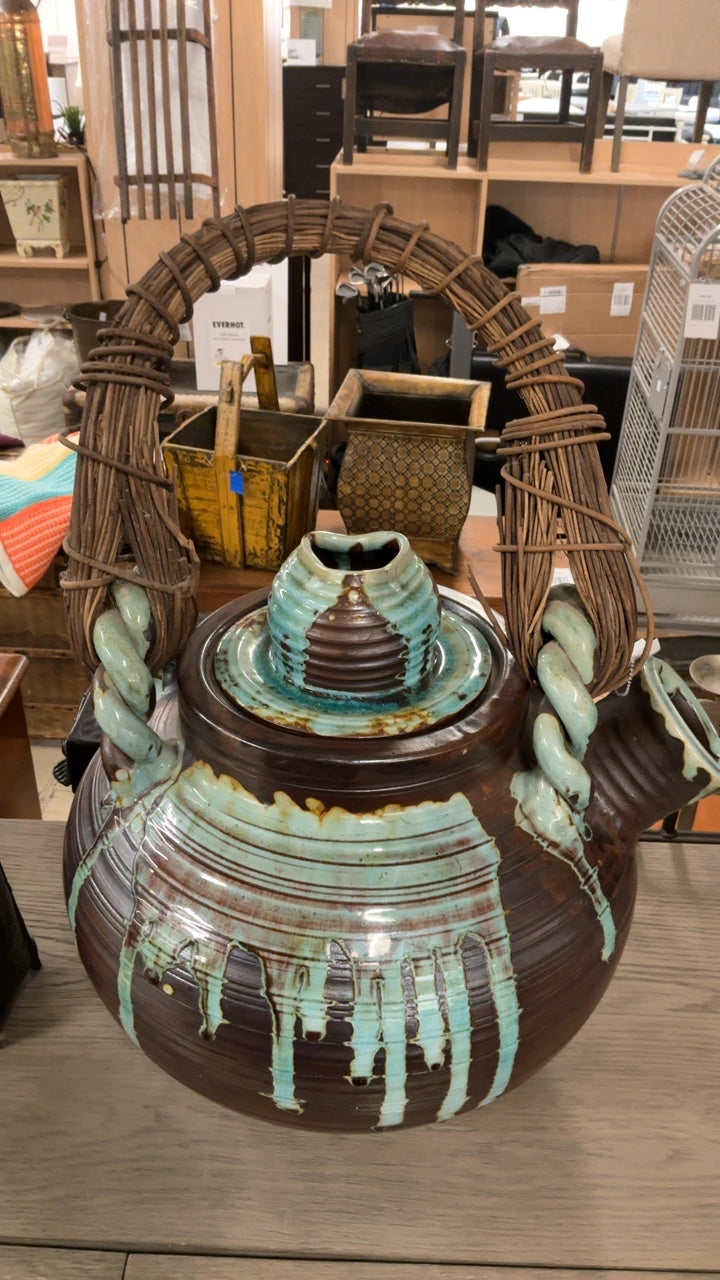 Monumental Chinese Calligraphy Teapot