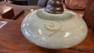 Celadon Studio Pottery Vessel Approx 16x20in