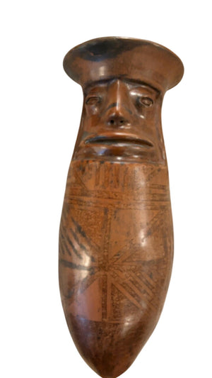 Vintage Polynesian Tiki Head Sculpture