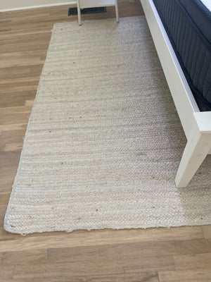 White Natura Jute Rug 6x9