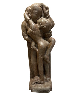 Large Indian Temple Lovers Stone Style Sculpture